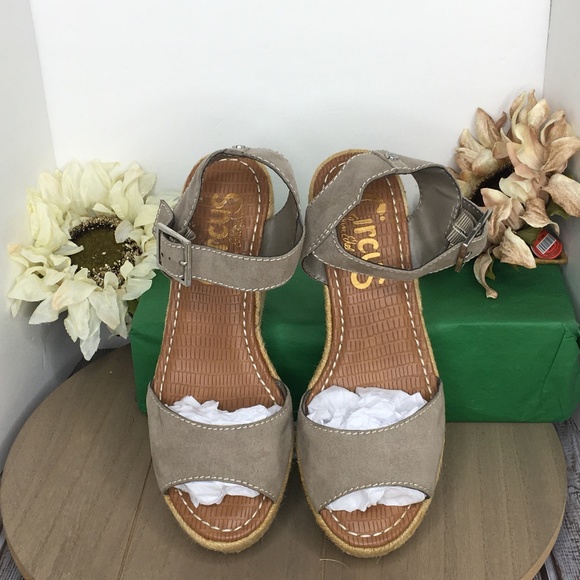 Circus by Sam Edelman Delilah Espadrille Wedge Sandal US/7M Putty - Picture 3 of 16